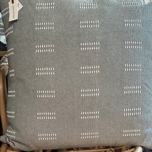 Hearth & Hand. 24” x 24” Sage Green and White Accent Pillow